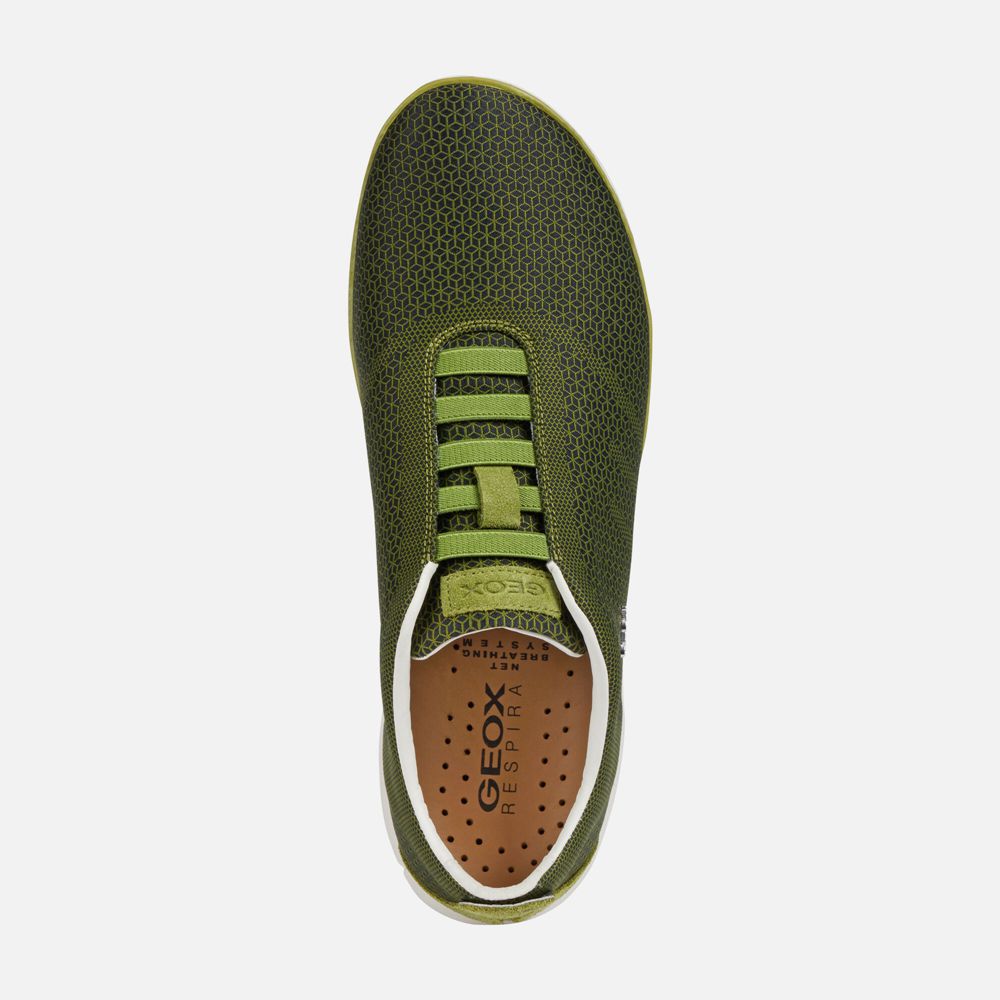 Tenis Geox Homem Verde Oliva - Nebula - ZQCHF2359